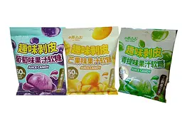 Желейні цукерки Deer Dada Peeling Juice Candy Grape 70г - мініатюра 4