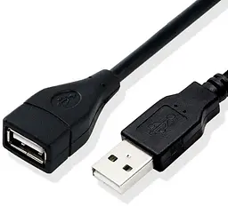 USB удлинитель 2.8 м "High speed computer cable" Черный, кабель USB "папа-мама" (ЮСБ подовжувач) - миниатюра 3