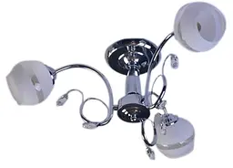 Люстра стельова Brille класична E14 40W CH (LK-217C/3)