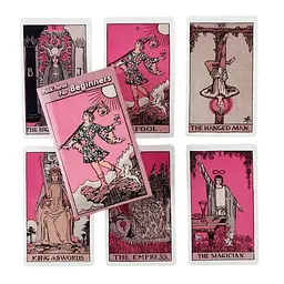 Карти Таро Tarot Deck Рожеві для початківців Pink for Beginners 78 штук у комплекті 10 см - мініатюра 3