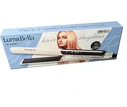 Випрямляч для волосся LumaBella LB-65007 з керамічними пластинами та регулюванням температури Білий - мініатюра 6