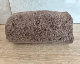 Рушник турецький махровий однотонний Zeron 50х90 коричневий щільність 550 г/м2 низька петля 20/2