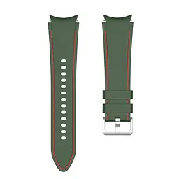 Браслет RLine для Samsung Galaxy Watch 4 - зелено-червоний ширина кріплення 20мм силікон Watchbands (W44-2WB52399204) - мініатюра 5