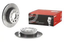 Диск гальмівний невентильований VW Golf V-VII, Caddy III, Golf Plus 96-21р Brembo (08.9502.75)