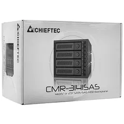 Бекплейн Chieftec CMR-3141SAS 3x5.25" -> 4x3.5" HDDs Hot-Swap Metal - мініатюра 4