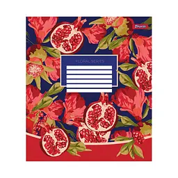 Зошит 1 вересня А5 Floral series 96 аркушів, лінія (766500), в асортименті