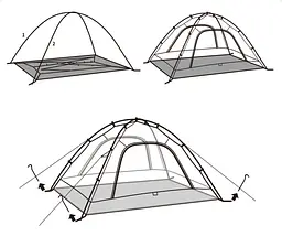 Намет двомісний Naturehike CNK2450WS030 Зелений - мініатюра 10