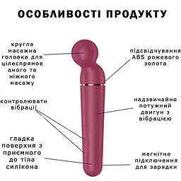 Вібромасажер Satisfyer Planet Wand-er Berry/Rosegold (SO8781) [108426] - мініатюра 7