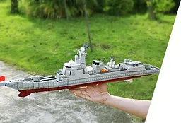 Конструктор XingBao Ракетний Есмінець 052D ВМС Китаю 1359 Деталей - мініатюра 7