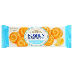 Печиво здобне Roshen Butter Cookies класичне з маслом 140 г                                                                                              