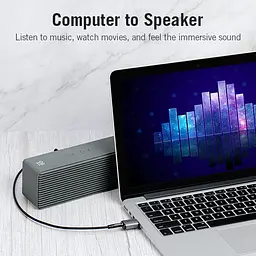 Звукова карта USB AUX jack, TRRS Metal (OMTP-CTIA) Vention сіра - мініатюра 3