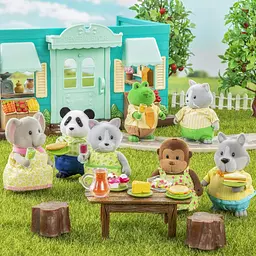Набір фігурок Li'l Woodzeez Сім'я Панд 4од книжка EN det0018377 - мініатюра 6