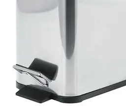 Відро для сміття Zerix Sansa-TC0105 SS Color з плавним закриттям, прямокутне, 5 л, нержавійка (ZX5893) - мініатюра 4