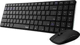 Комплект клавіатура і миша Rapoo 9300M Wireless Black [80172] - мініатюра 4