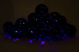Світлодіодна новорічна гірлянда Devilon пластикові кульки IP44 LED 3.6 м 24 л синій (041299) - мініатюра 2