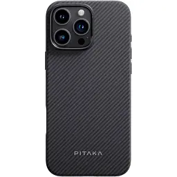 Чохол Pitaka Military-Grade Protective Case Twill 600D для Apple iPhone 16 Pro Black/Grey (KI1601PPA) [132154]