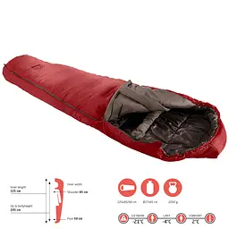 Спальний мішок Grand Canyon Fairbanks 205 -4°C Red Dahlia Left (340009), Червоний - мініатюра 3
