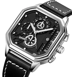Чоловічий наручний годинник 1963SI Silver Skmei acs0030459 - мініатюра 2