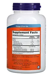 Ультра Омега-3 (Ultra Omega-3 500 EPA/250 DHA) 180капс.Now Foods - мініатюра 2