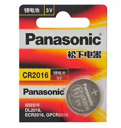 Батарейка дискова Panasonic CR2016 3V (18595-hbr)