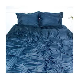 Постільна білизна MirSon SatinStripe 30-0021DarkBlue 175х210 Двоспальний (2200005255766)
