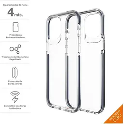 Протиударний чохол Gear4 Piccadilly D3O для iPhone 12 Pro Max (6.7") Black + Прозорий (702006066) - мініатюра 4