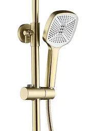 Душова система з виливом Rea Storm 2.0 brushed gold REA-P9535 - мініатюра 4