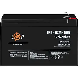Акумулятор LogicPower AGM 6-DZM 12V/9Ah/108Wh [12654] [109291] - мініатюра 3