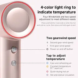 Фен OOCCX High Speed Pink (M01P) [162638] - мініатюра 5