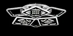 Люстра стельова LED Splendid Ray LK29007/3+3, 180W, 3000K, хром, білий, сучасний стиль з пультом, димер