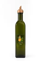 Пляшка скляна для оливкової олії Maraska olive oil 0,5 л з дозатором