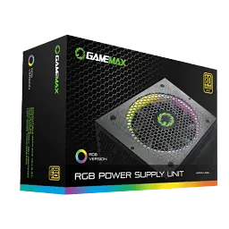 Блок живлення 1050 Вт, GameMax RGB1050 PRO, Black, модульний, 80+ Gold, Active PFC, 14 см з RGB підсвічуванням - мініатюра 6