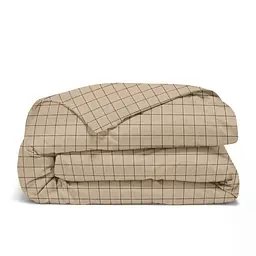 Комплект постільної білизни Cosas євро з простирадлом на резинці BEIGE GEOMETRY CS11 200 x 220 см (CellAshbeige_El-FoliageBirds_200) - мініатюра 7