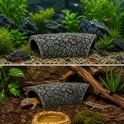 Декорація Hobby Cracked Rock Cave 1 17x8,5x5 см для акваріума і тераріуму (41792) - мініатюра 3