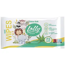 Влажные салфетки Lolly Extra Soft 72 шт.