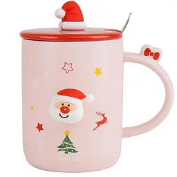 Чашка Elisey Jolly Claus Cup рожевий 300 мл (9151-026)