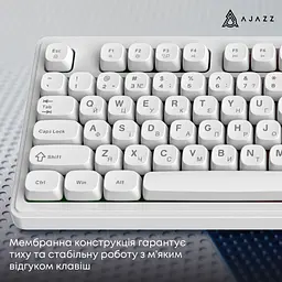 Клавіатура Ajazz AF98 USB UA White (AF98-W) - мініатюра 12