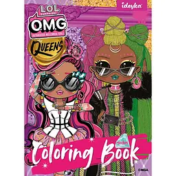 Дитяча книжка-розмальовка "L.O.L O.M.G Queens 2" LCB15 зі стікерами