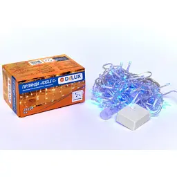 Гірлянда Delux ICICLE С 75LED 2х0.7 м синій/прозорий IP20 (90017984)