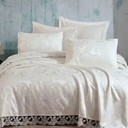 Покривало з наволочками Helen Cream 240 x 260 см Gardines pbe0051053