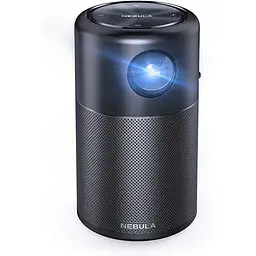 Проектор NEBULA Capsule D4111 від Anker з Wi-Fi Pico/100 ANSI люмен/DLP/360-градусний динамік/екран 2,5 метра для Android 7.1/4