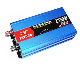 Автоінвертор 12 V-220 V перетворювач напруги з чистою синусоїдою для котла, насоса та холодильника 3500 W Eryuan 12 V-220 V 3500 Вт - мініатюра 1