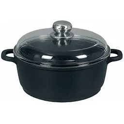 Каструля зі скляною антипригарною кришкою Maestro 16 см 1 л MR-4616С литий алюміній