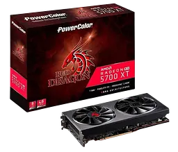 Відеокарта AMD Radeon RX 5700 XT 8GB Powercolor Red Dragon (AXRX 5700 XT 8GBD6-3DHR/OC) Б/В