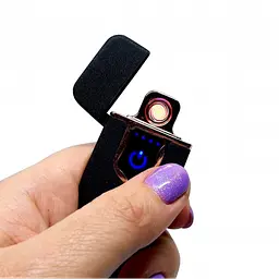 Електрична запальничка ZGP 712 спіральна USB, металева, чорна - мініатюра 4