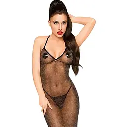 Сукня з люрексовою ниткою і стрінгами Penthouse - Love on Fire Black M/L