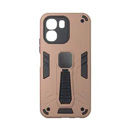 Чехол для OPPO A6X 4G/A6 4G/A6K 4G, Proover, коричневый, с подставкой и магнитом, противоударный, ударопрочный, бронированный, панель-накладка, защита всего корпуса, термополиуретан (TPU) + поликарбонат (PC), ArmorStandart (ARM90334)