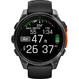 Смарт-годинник Garmin Fenix 8 AMOLED 47mm Slate Gray with Black Silicone Band (010-02904-00) [115044] - мініатюра 10