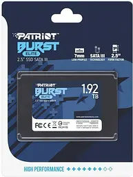 Накопичувач SSD Patriot Sata 2.5" 1.92TB Burst Elite (PBE192TS25SSDR) - мініатюра 3