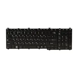 Клавіатура ноутбука PowerPlant TOSHIBA Satellite C650, L650 чорна, чорний фрейм (KB310685)